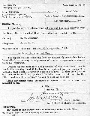 Missing in Action paper